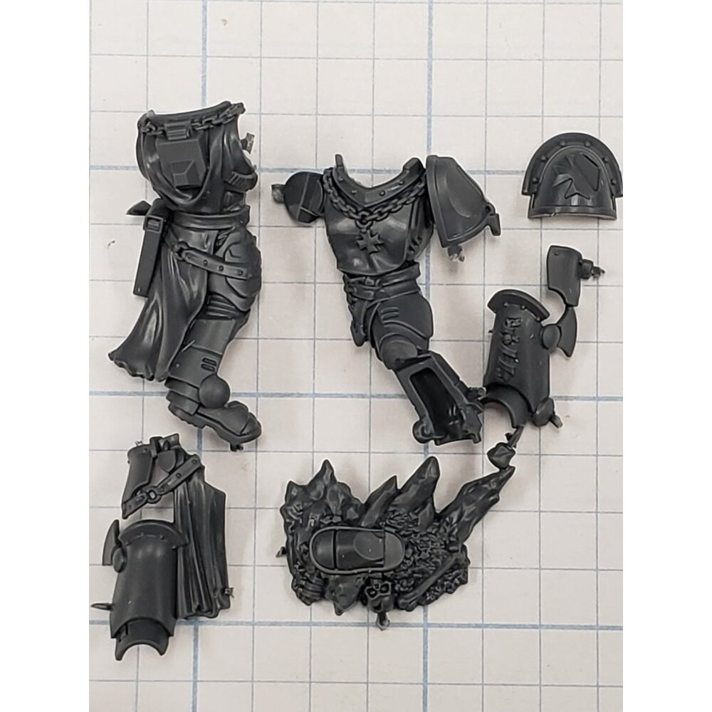 Warhammer 40k Black Templar Bits Crusade Ancient Relic Armor Torso Legs Set #01
